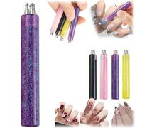 5 Petal Flower Nail Dotting Pen - Dotting Tool for Nail Art,One Stroke Flower Design Tool,1.8mm Fine Tip Rhinestone Pickers,Handle DottingTool for DIY NailArt for Beginner Enthusiast Girls Women