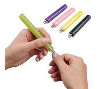 5 Petal Flower Nail Dotting Pen,Nail Art Dotting Tools,Flower Design Tool,1.8mm Fine Tip Rhinestone Dot Paint Tool for Tracing Drawing Painting Transferring Embossing Sculpting(Pack For 4)