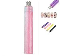 5 Petal Flower Nail Dotting Pen, One Stroke Floral Design Tool for DIY Nail Art, 1.8mm Stainless Steel Tips for Beginners and Professionals, Manicure Accessory for Pattern Embossing