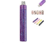 5 Petal Flower Nail Dotting Pen, One Stroke Floral Design Tool for DIY Nail Art, 1.8mm Stainless Steel Tips for Beginners and Professionals, Manicure Accessory for Pattern Embossing