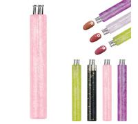 5 Petal Flower Nail Dotting Pen, OneStroke Flower Design Tool, Quick Floral Pattern Stamp Pen, Stainless Steel Ball Tip,Handle Dotting Tool for DIY Nail Art for Beginner (pink)