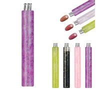 5 Petal Flower Nail Dotting Pen, OneStroke Flower Design Tool, Quick Floral Pattern Stamp Pen, Stainless Steel Ball Tip,Handle Dotting Tool for DIY Nail Art for Beginner (purple)
