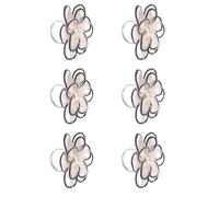 5 Petal Meshes Napkin Rings with Ventilated Tulle Fabric Functional Color for Themed Dining Table Arrangements and Party Decors Wedding Ceremony Tableware Ventilated Fabric Accessories