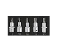 5 Piece 1/2" Drive Torx Bit Set (T45-T70) in EVA Foam Module