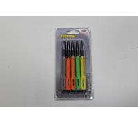 5 Piece 1.6mm to 4.8mm Steel Coloured Nail Punch Tool Set w Soft Grip