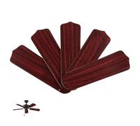 5-Piece 20.6 Inch Fan Blade Replacement Set for 52 Inch Ceiling Fans,Red Walnut Wood Grain Finish ceiling Fan Replacement Blades,Summer Efficiency Fan Upgrade