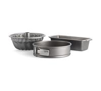 (5-Piece Bakeware Set) KitchenAid Aluminized Steel PFAS-Free Non-Stick 3-Piece Bakeware Set, 24cm Spring Form Cake Pan, 24cm Tulband Cake Form & 27cm x 11cm Loa...
