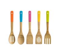5-Piece Bamboo Kitchen Utensil Set Natural