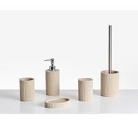 5-Piece Bathroom Accessories Set CHANCAY Light Beige