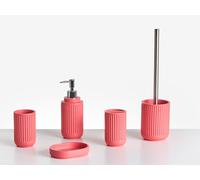 5-Piece Bathroom Accessories Set HUARMEY Red