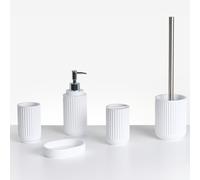 5-Piece Bathroom Accessories Set HUARMEY White