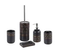5-Piece Bathroom Accessories Set LANCO Ceramic Black