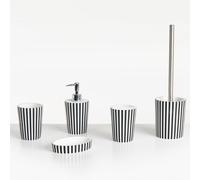 5-Piece Bathroom Accessories Set LIRCAY Black/ White