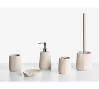 5-Piece Bathroom Accessories Set POZUZO Beige