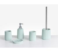 Beliani 5-piece Bathroom Accessories Set Pozuzo Mint Green, Green