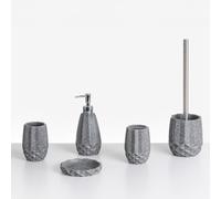 5-Piece Bathroom Accessories Set SAMIRIA Grey