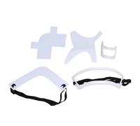 5 Piece Beard Shaper Set, ABS Accurate Beard Styling Tool with Lineup Guide Templates for Hairline and Neckline Trimming, Multifunctional Mustache Stencil Kit for Men (White)