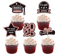 5 Piece Cake Decorating Set Graduation Cake Topper Party Food Pick Paper Texture Suitable for Holiday Celebration