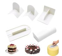 5 Piece Cake Smoother Set, Fondant Smoothing Tools for Cake Decorating, Includes U-Shape, V-Shape, T-Shape, Flat and Semi-Circle Smoothers, Essential Baking Tools for Professional Finish