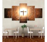 5 Piece Canvas Wall Art Modern 5 Pieces Time Tunnel Landscape Canvas Home Deco Art Wall Print Modular Picture,Children'S Room Printed Wall Canvas Deco/Without Frame 100 X 50 Cm-4380117200