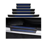 5-Piece Car Door Sill Protector Set for Jeep Avenger 2023-2025,Carbon Fiber Threshold Protective Scratch-Resistant Entry Guard Scuff Plate Trim Covers,C/Blue