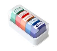 5-Piece Color Teacher's Review Seal English Arabic Portuguese Dutch Spanish Russian Can Be Selected To Encourage The Child