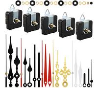 5-Piece DIY Quartz Clock Movement Mechanism Repair Kit - Replacement Battery Operated Clock Motor with 7 Pairs of Hands (0.7 Inch)