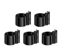 5 Piece EMAIL Track Mounting Three Wheeled Organizing Shovels Rakes Tools in Trailers Footwear Depots Permanent Garage Organization Equipment