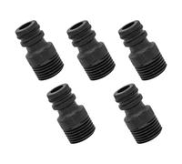 5-Piece External Thread Hose Adapter Secure Leak-Proof Faucet Fitting for Bathroom & Kitchen Shower Hose Connector with Thread