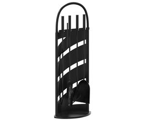 5 Piece Fireplace Tool Set 23x15x66 cm Steel vidaXL