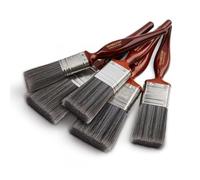 5 Piece Hamilton Perfection Clean Edge Firm Synthetic Brush Set (1 x 1", 2 x 1.5", 2 x 2")