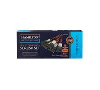 (5 Piece) Hamilton Perfection Clean Edge Paint Brush Set