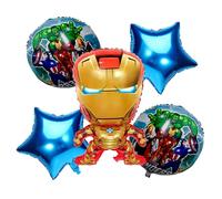 5 Piece Happy Birthday Cartoon Character Balloons Large, Vibrant & Fun