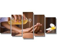 5 Piece Hd Printed Canvas Wall Art Canvas Prints For Living Room Modern Decoration Prints On Canvas Beauty Salon Spa Massage Treatment (M/Without Frame 100 X 50 Cm) Home Decor Canvas-89420217778927