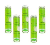 5-Piece High-for Precision Mini Bubble Level Set, 23 x 8 mm Pan-Tilt Adjustable Levels for Industrial & Household Measuring, PP Construction with Transparent-Green Housing