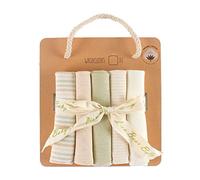 5 Piece Infant Handkerchief Bib Square Shape Baby Stuff Feeding Cotton Towel Dirty-Proof Washing Face Solid Color Towel