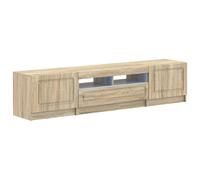 5 Piece LED TV Cabinet with Storage UTRECHT Engineered Wood Living Room vidaXL