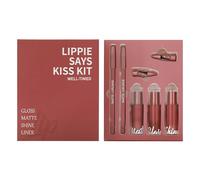 5-Piece Lip Kit Set | Matte & Glossy Finish (Nude to Berry Tones) lip liner set,Transfer-Resistant & Layerable Formulas - Day to Night Transition