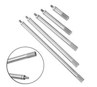5-Piece M2.5 Thread Extension Rod Set for Dial Indicator, 20/40/60/80/100mm Kit, High-Speed Steel (HSS), 5mm Diameter