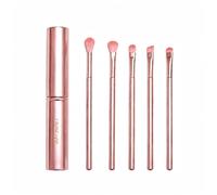 5-Piece Makeup Brush Set - Ultra-Soft Synthetic Bristles, Professional Face & Eye Brushes for Flawless Foundation, Powder, Blush & Eyeshadow-Pink