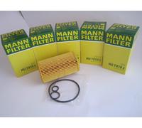 5 Piece Mann Oil Filter HU7010Z Mercedes-Benz W212 S212 W246 W204 S204 W176 W639