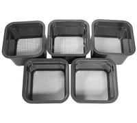 5 Piece Mesh Mini Classifier Sifting Pan Gold Panning Sluice Dredge for Prospecting