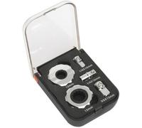 5 Piece Palm Ratchet Set - 1/4" & 3/8" Sq Drive - 72-Tooth Ratchet - Bit Adaptor