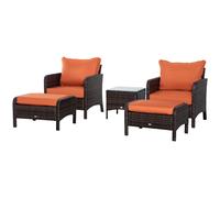 5-Piece PE Rattan Garden Furniture Set