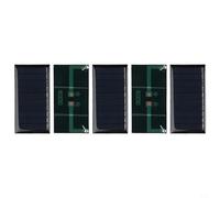 5-Piece Polycrystalline Mini Solar Panel Kit, 30 x 60 mm, 0.25W 5V for DIY Small-Scale Solar Projects, Garden Lights, Outdoor Advertising & Low-P