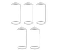 5 Piece Pond Fogging Mist Maker Guard Umbrella Shape 5.2x12.5cm Bracket for Tank White Lightweight