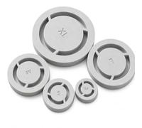 5-Piece Pottery Foot Ring Tool Set, Gray Base Trimming Auxiliary Tools