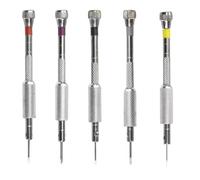 5 Piece Precise Screwdriver Collection 0.8-1.6mm for Watch Repair Suitable for DIYer Home Use and Professional Setting Watch Maintenance Tool
