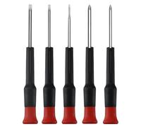 5-Piece Precision Screwdriver Set | PH#0, 00 | Flat 1.4mm, 2.4mm, 3mm | Durable handle, Ergonomic Grip, and Swivel End Cap