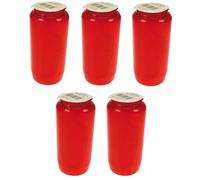 5 Piece Premium Grave Candles Lights No. 7 Oil Decorations Lantern